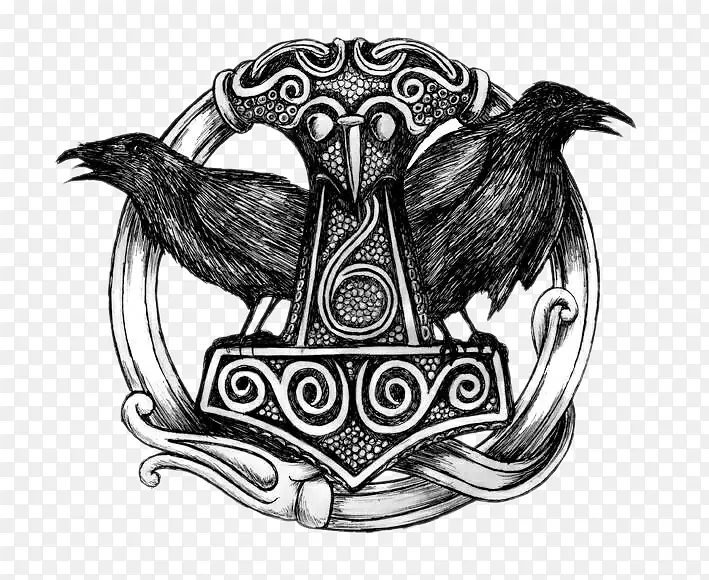 雷神奥丁·莫尼，乌鸦标志