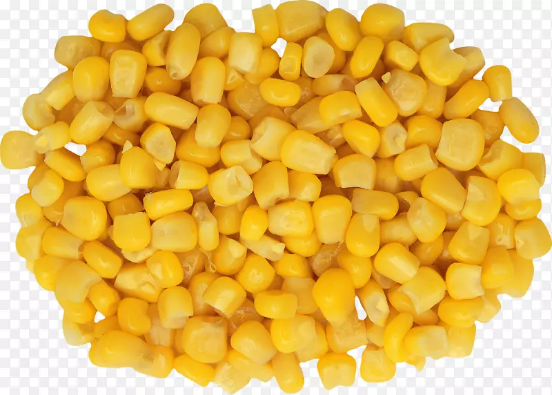 玉米芯上的玉米蒸煮玉米仁甜玉米-玉米PNG形象