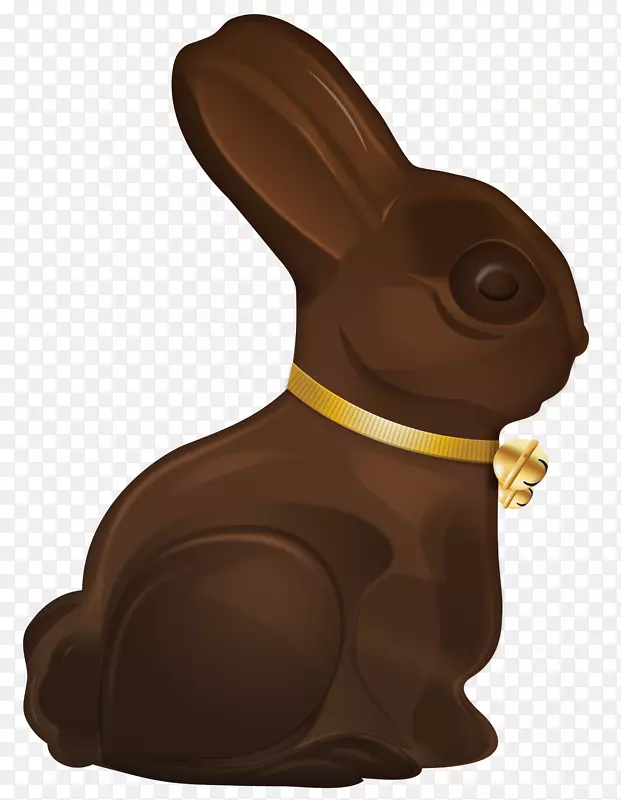 复活节兔子剪贴画-复活节巧克力兔子剪贴画