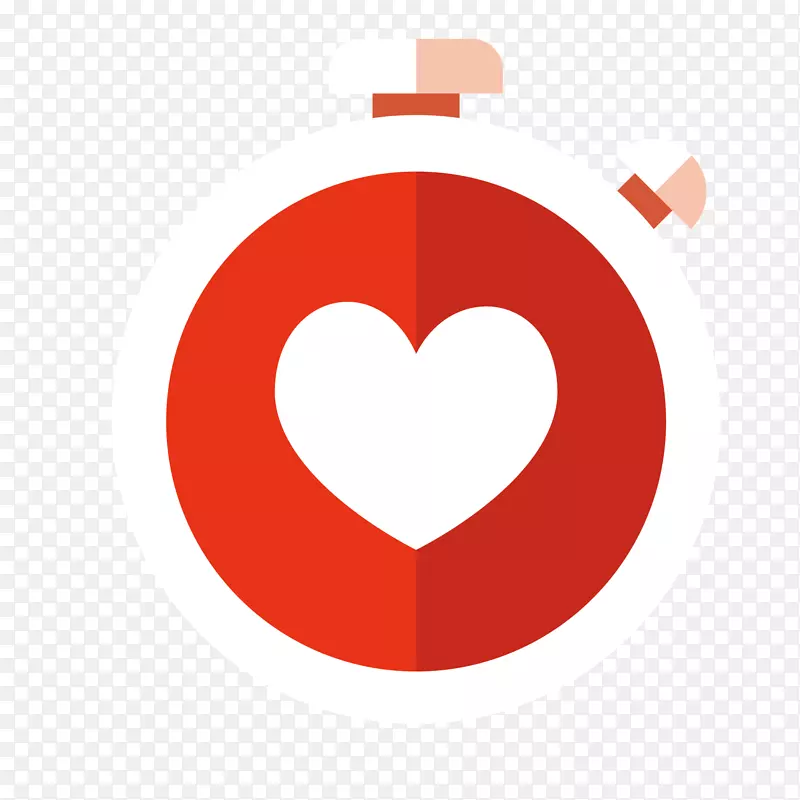 心脏红区标志剪辑艺术.红色心脏试验