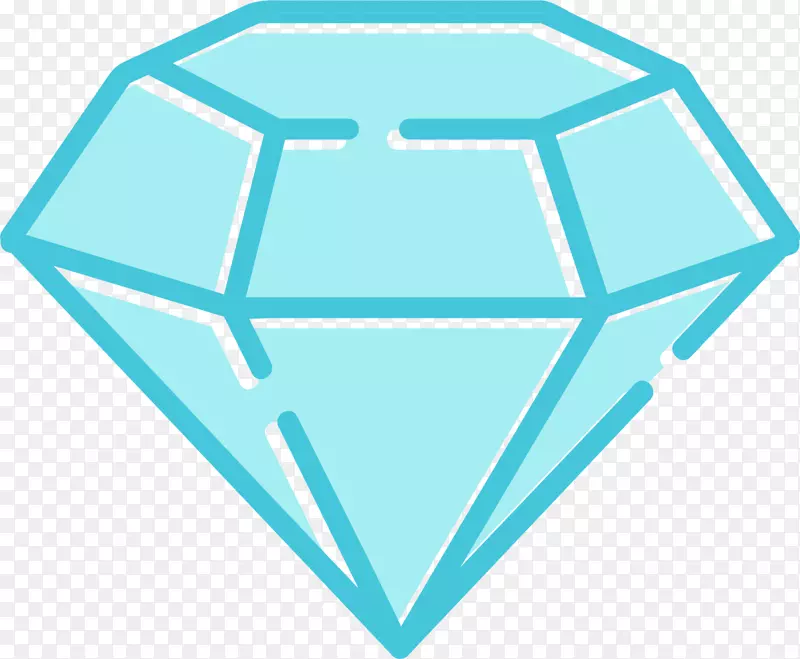 钻石宝石原料摄影剪贴画-天蓝色宝石