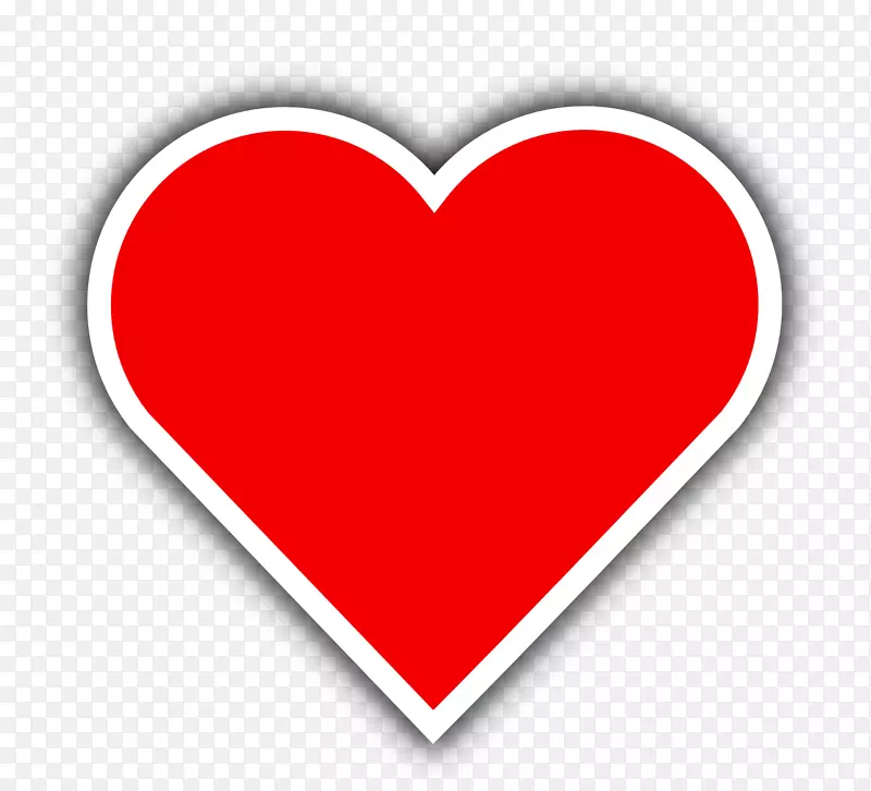 心脏剪贴画-红色心脏图片，免费下载