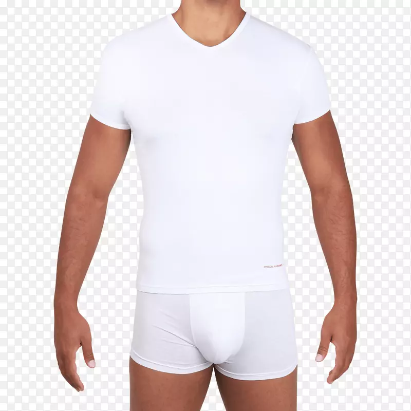身穿白色T恤的男子-PNG图像