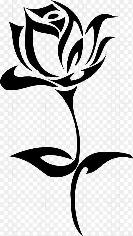 花由部落玫瑰纹身部落-刺青玫瑰PNG形象