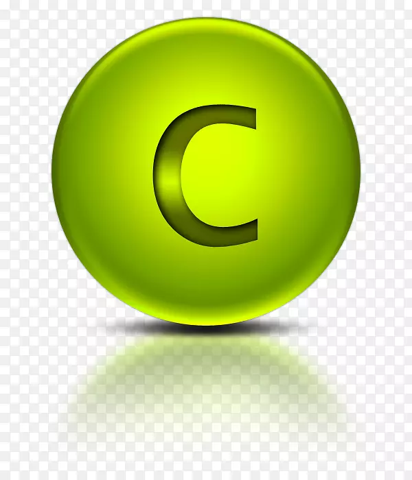 绿色圆壁纸-字母c png