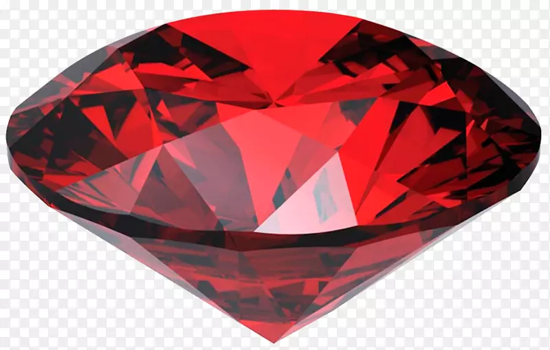 红宝石透明半透明宝石PNG