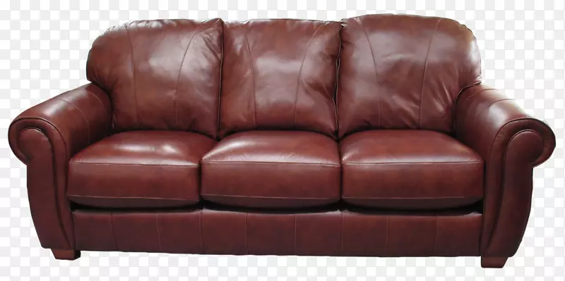 沙发剪贴画-棕色沙发PNG图像