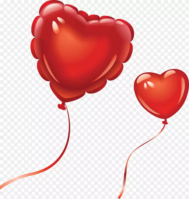 气球心脏剪辑艺术-心脏气球png图像下载心脏气球
