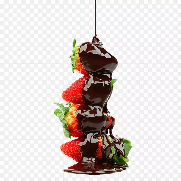 火锅巧克力喷泉草莓水果沙拉-巧克力