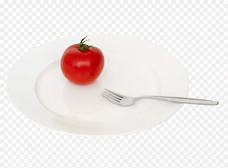 叉子匙盘水果盘番茄叉