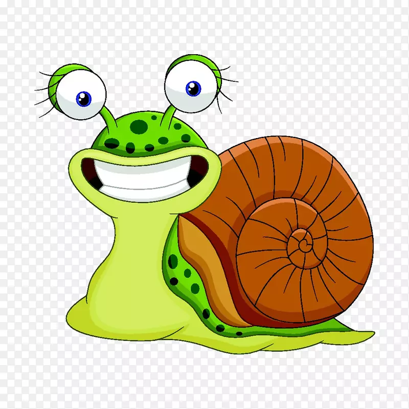 蜗牛插画艺术.蜗牛