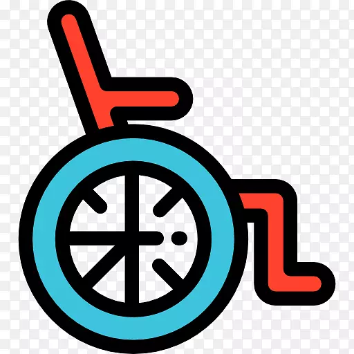 可伸缩图形轮椅图标-轮椅
