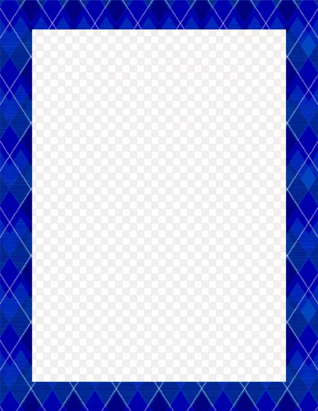 方形区域蓝色图案-蓝色边框PNG PIC