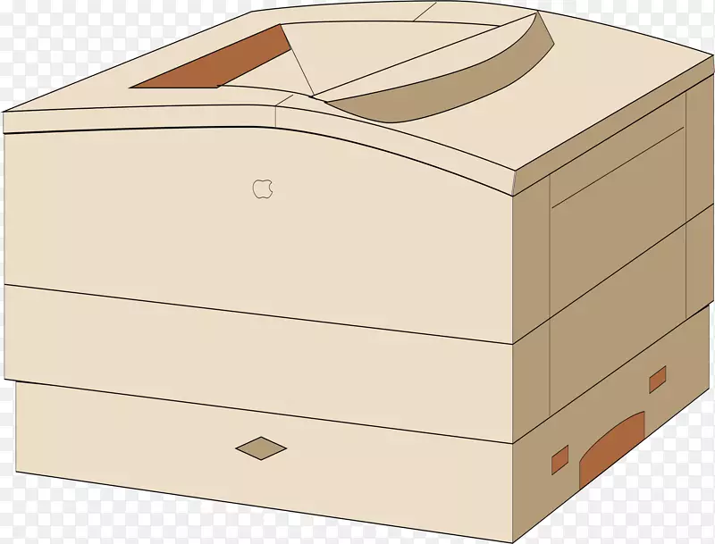 箱形抽屉角木-黄色打印机