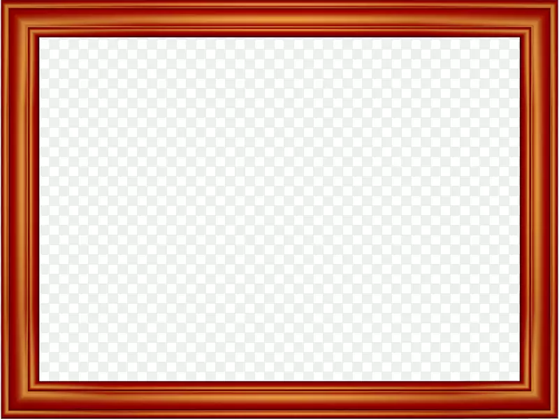 国际象棋窗口图片框方形图案-红色边框透明背景