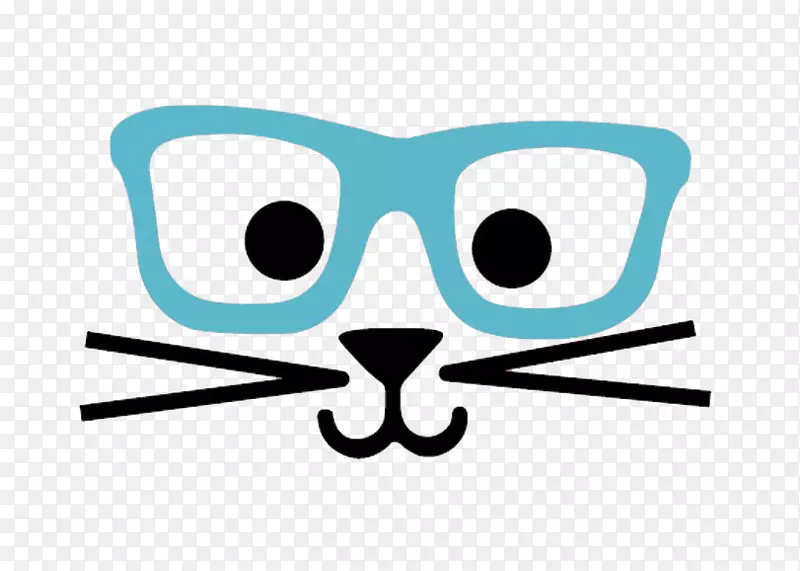 猫眼镜鼻蓝框猫鼻
