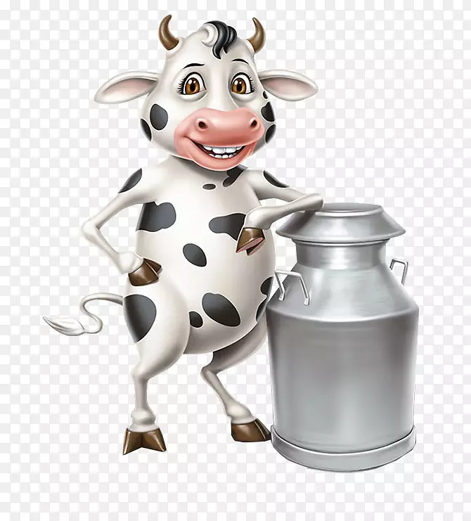 奶牛挤奶插图-准备挤奶奶牛
