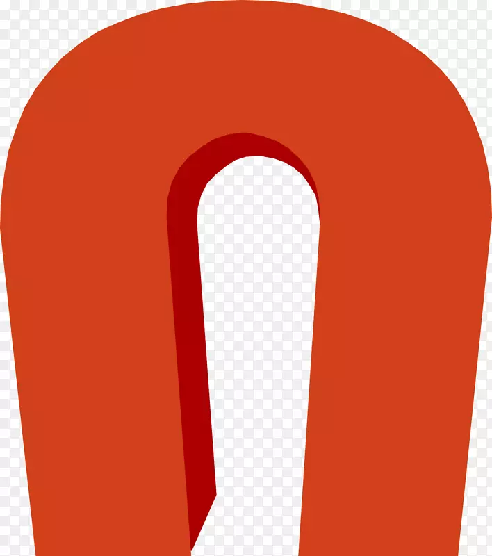 红角字体-橙色u形磁铁