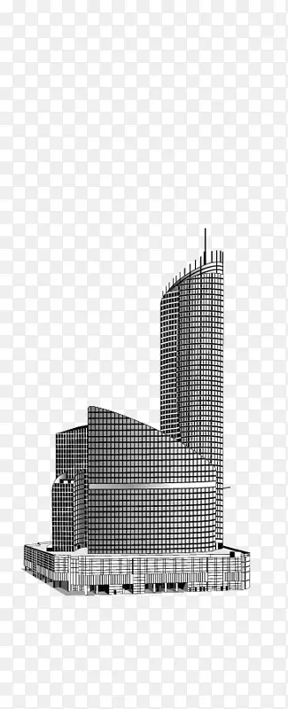 黑白世界摩天大楼