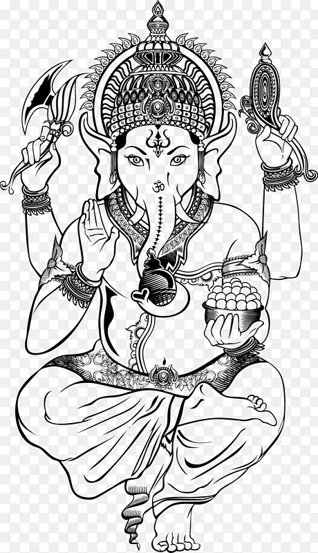 甘尼萨湿婆神像插图-插图甘尼萨
