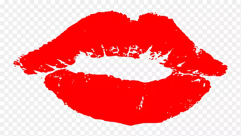 唇吻夹艺术-双唇PNG透明图像
