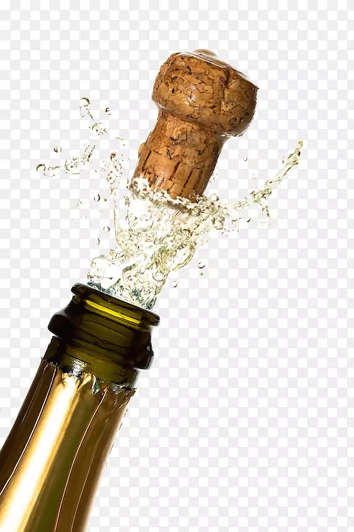 香槟酒瓶塞-蓬松香槟图片
