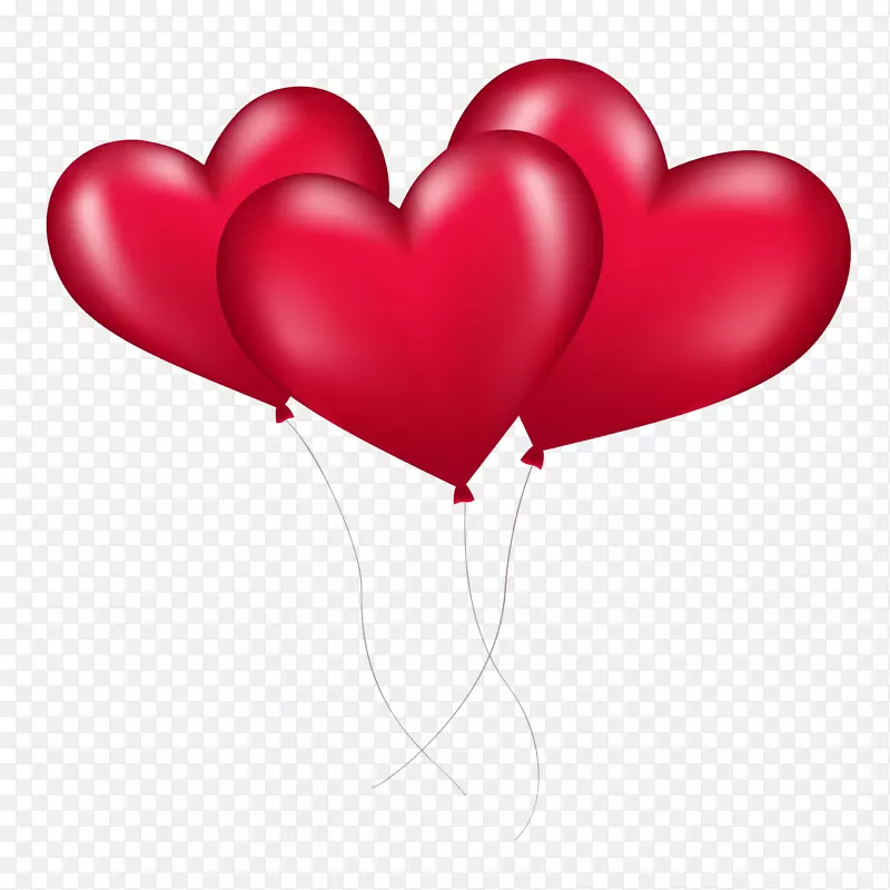 心脏情人节气球-红色心脏气球