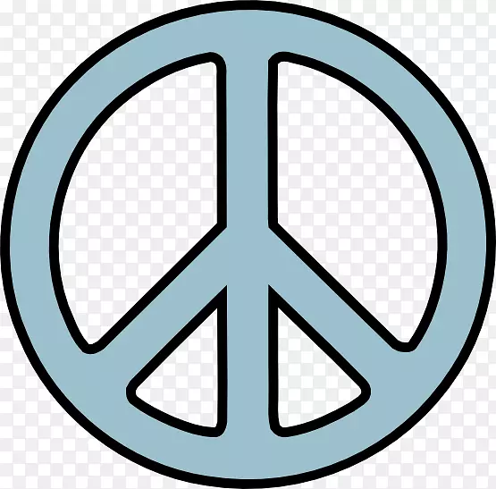 和平符号标志剪贴画-和平符号PNG透明图像