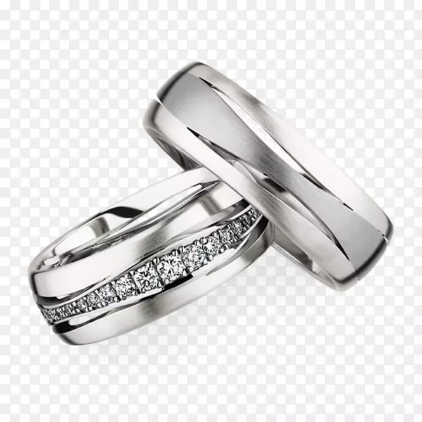 婚戒订婚戒指结婚邀请函-银戒指PNG形象