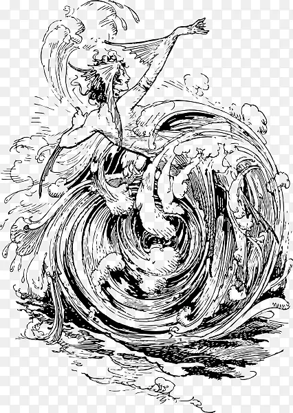 奥兹的奥兹公主，奥兹的稻草人，海洋仙子，奥兹的巫师奥兹玛-漩涡悬崖