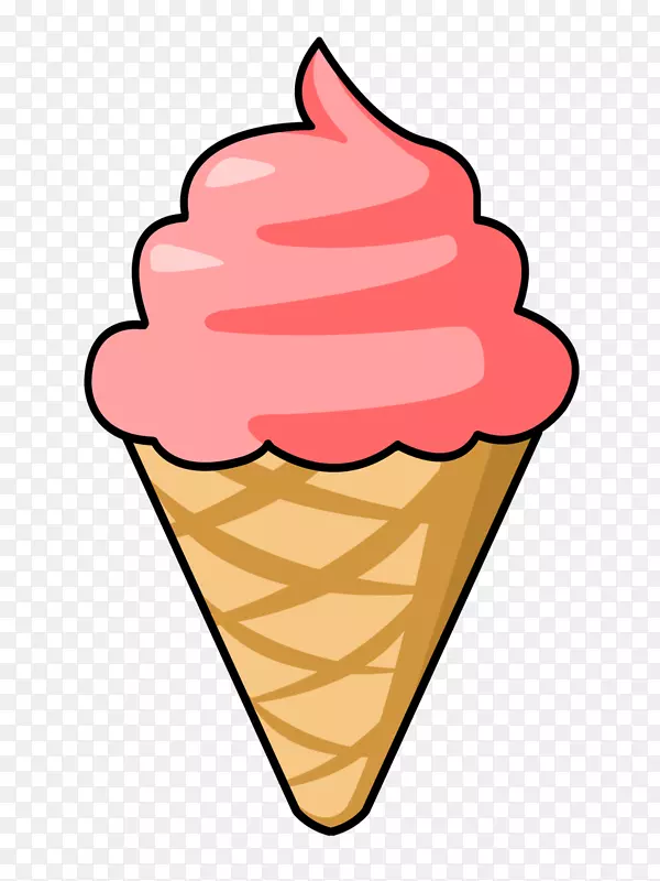 冰淇淋锥那不勒斯冰淇淋夹艺术-冰淇淋剪贴画