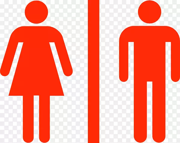 浴室公共厕所剪贴画-女厕标志