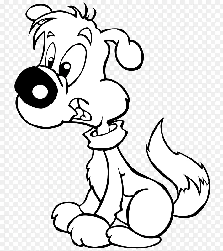 拉布拉多猎犬夹艺术-黑白小狗图片