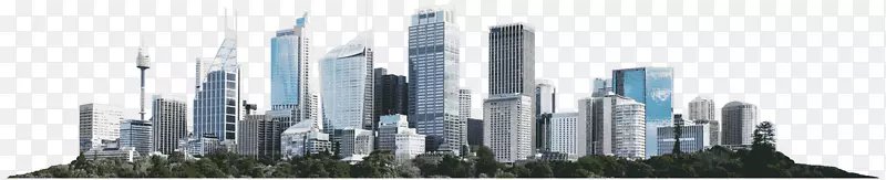 天际线城市景观-城市景观透明PNG