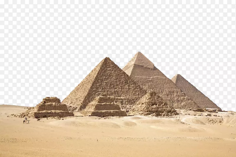 吉萨大斯芬克斯金字塔，吉萨金字塔，哈弗雷金字塔，吉萨金字塔，埃及金字塔-金字塔透明背景