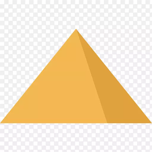 三角形黄色金字塔图案-金字塔PNG照片