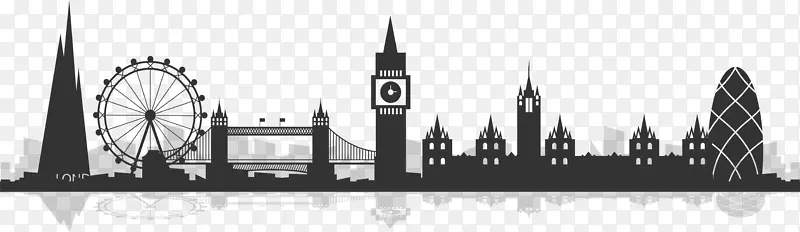 伦敦城市剪影-伦敦城市剪影