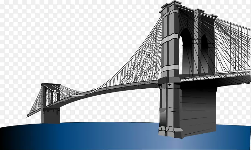 布鲁克林大桥剪贴画-宏伟桥