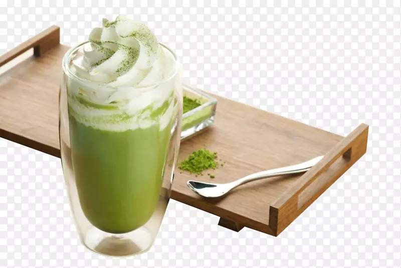 绿茶冰淇淋抹茶绿茶冰淇淋拿铁绿茶饮料