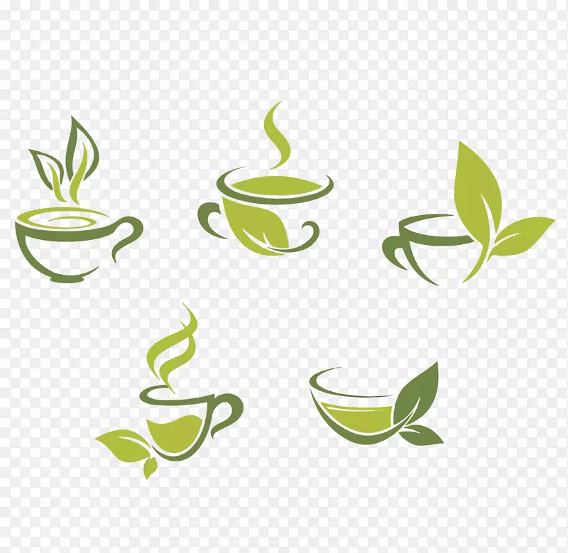 绿茶咖啡摄影-绿茶载体材料下载