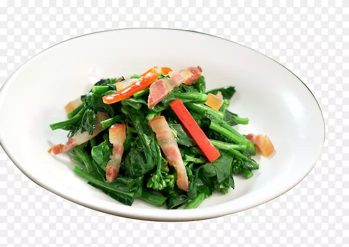 菠菜沙拉，菜，水果沙拉，花椰菜-培根甘蓝幼苗