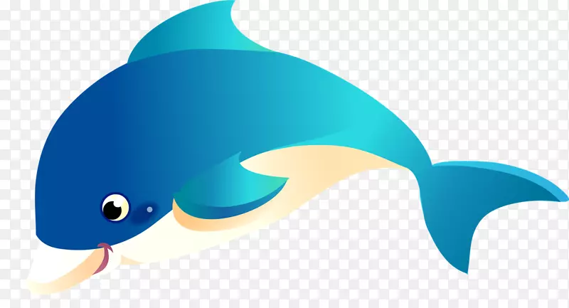 旋转海豚剪贴画-有趣的海豚剪贴画
