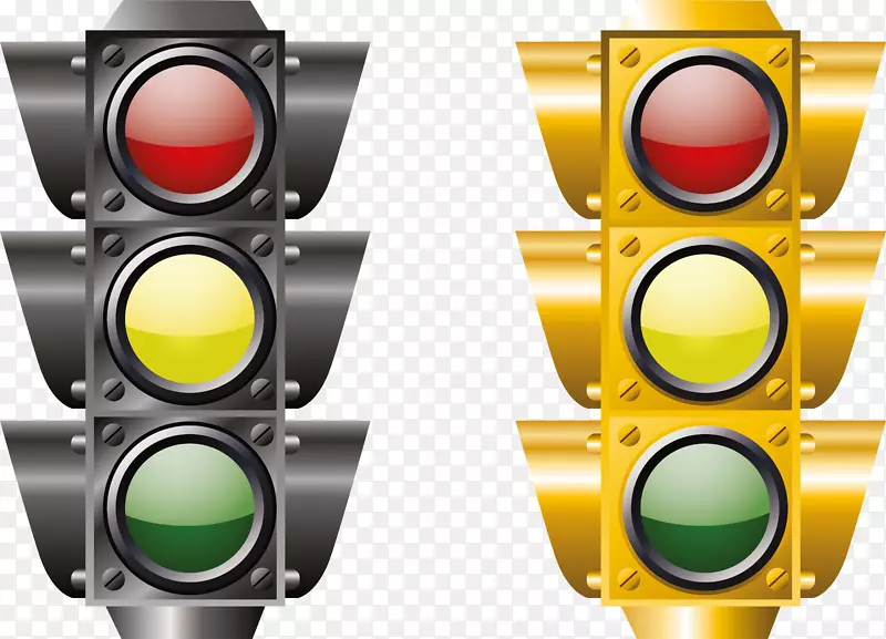 交通灯图图标复杂的交通灯