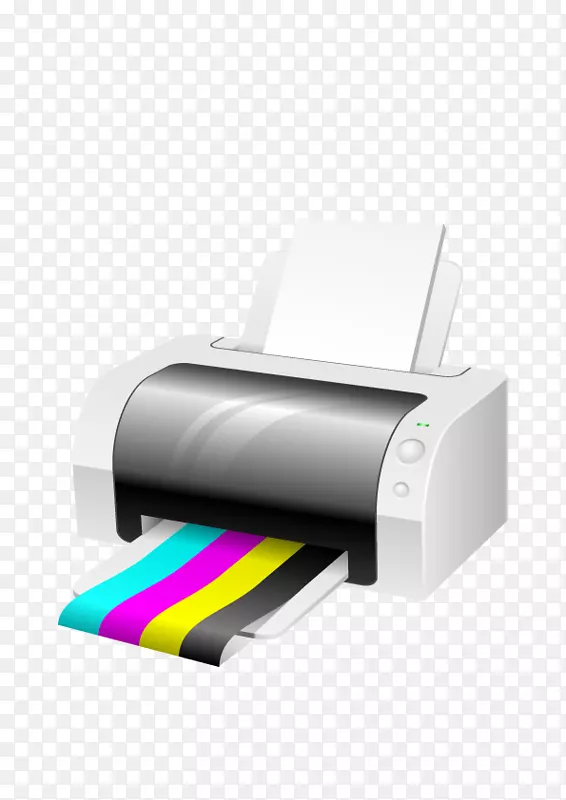 打印机cmyk彩色模型剪贴画三维打印机