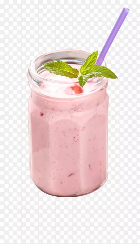 奶昔草莓汁草莓奶昔