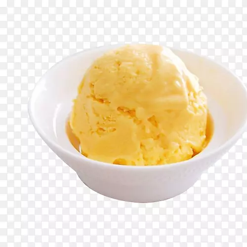 冰淇淋、冰糕、酸奶-芒果冰淇淋与酸奶混合