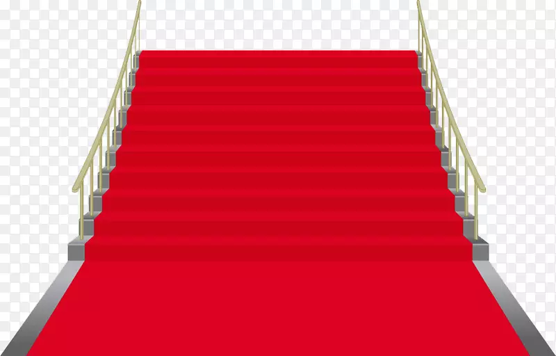 楼梯地毯剪贴画.铺红地毯的楼梯