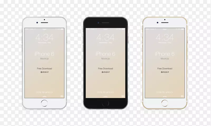 智能手机用户界面网页设计模板-iphone 6黑色和银色模板