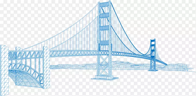金门大桥艾菲尔铁塔建筑-旧金山大桥