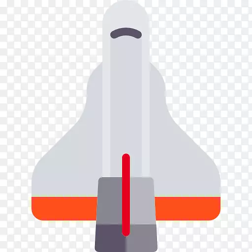 航天飞机可伸缩图形图标-扁平火箭